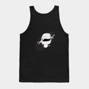 Ninja head with sword Tank Top